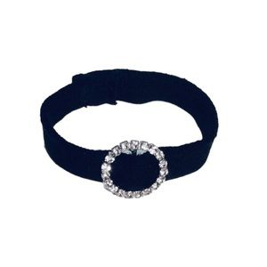 Bracelet Stretchy Band with Round Rhinestone Face NEW